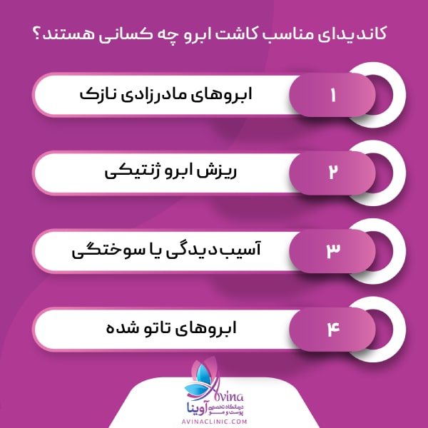 چه افرادی برای کاشت ابرو مناسب هستند؟