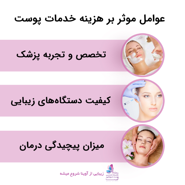 عوامل مؤثر بر هزینه خدمات پوست و زیبایی