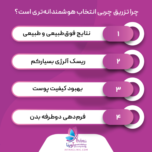 مزایای تزریق چربی