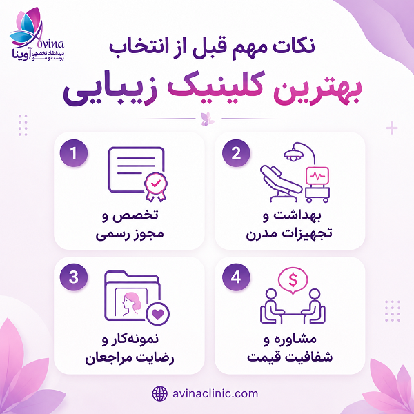 نکات مهم قبل از انتخاب بهترین کلینیک زیبایی